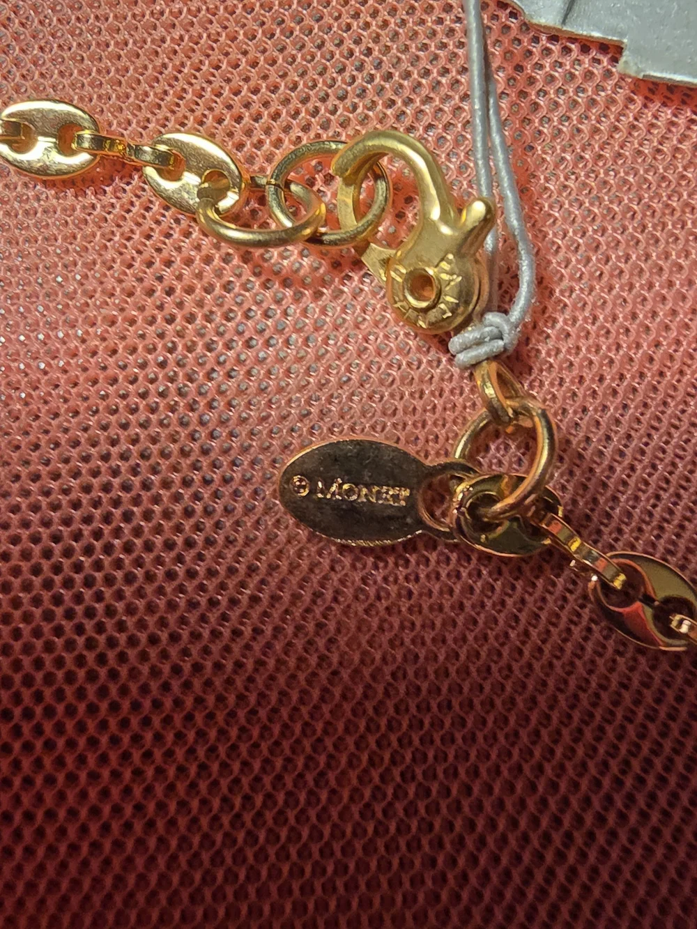 Monet Gold-Tone Bead Link Necklace - Picture 2 of 3